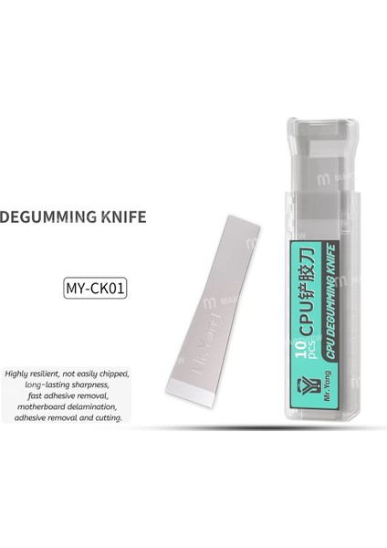 Mryang MY-CK01 Anakart / Lehim Pedi / Çip Zamk Giderme Için Hızlı Kürek Bıçakları - 10 Adet fiyatları
