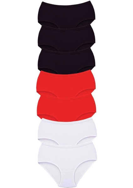 7 Adet Tutku Kadın Yüksek Bel Bato Kalın Lastik Külot S13