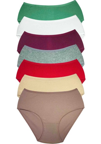 7 Adet Kadın Yüksek Bel Ribana Bato Külot S016