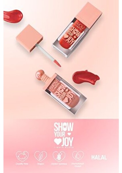 Sıvı Allık No:54 Vegan Formül ile Mat ve Doğal Bitiş