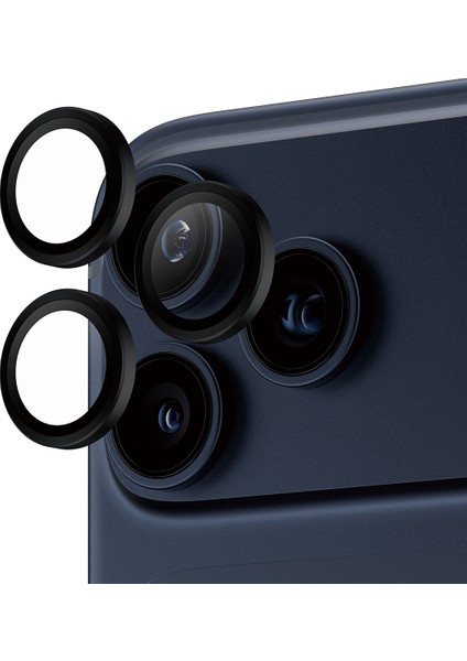 Hoops iPhone 17 Pro | iPhone 17 Pro Max | iPhone 16 Pro | 16 Pro Max Black Kamera Lens Koruyucu