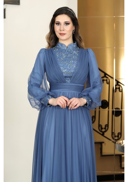 Hazal Büyük Beden Tesettür Abiye modelleri