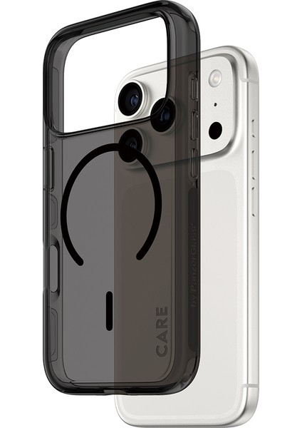Care By Panzerglass Flagship iPhone 17 Pro Urban Explorer Smokey Siyah Magsafe Uyumlu Kılıf
