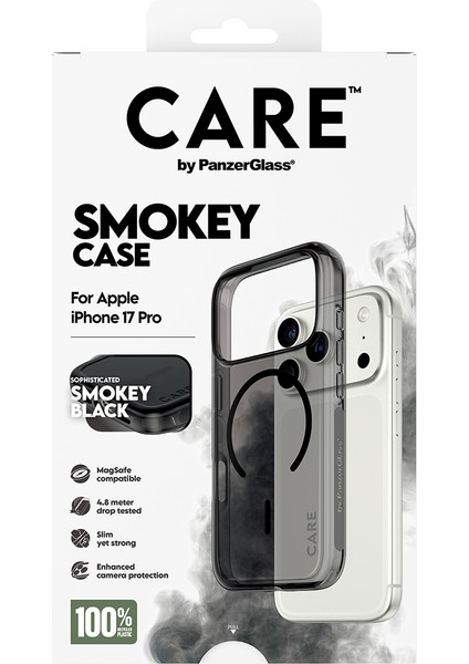 Care By Panzerglass Flagship iPhone 17 Pro Urban Explorer Smokey Siyah Magsafe Uyumlu Kılıf modelleri