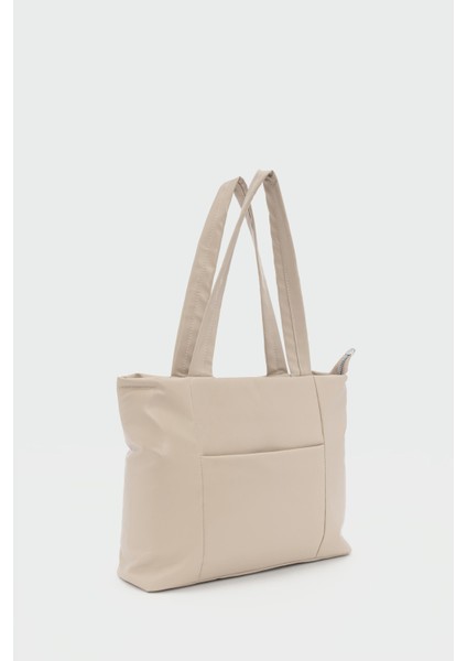 Morgan Deri Omuz Çantası Krem fiyatları