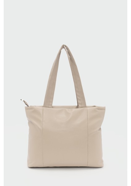 Morgan Deri Omuz Çantası Krem fırsatları