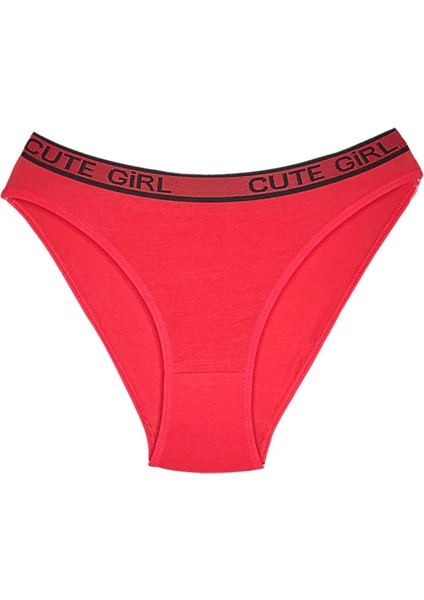 5 Adet Beli Yazılı Pamuklu Kalın Lastik Kadın Slip Külot fırsatları