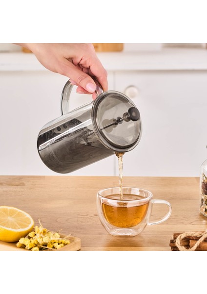 Alina French Press Gri 600 ml fırsatları