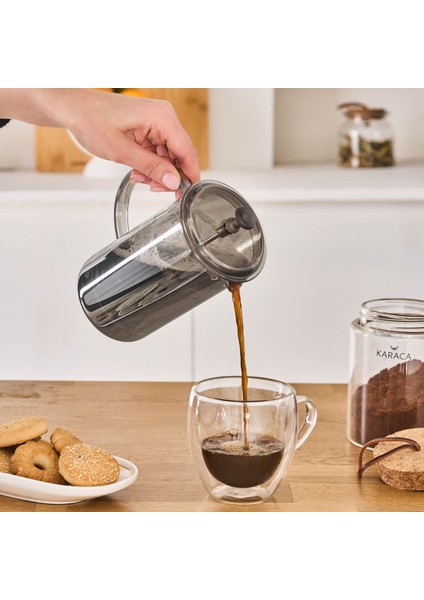 Alina French Press Gri 600 ml indirimleri