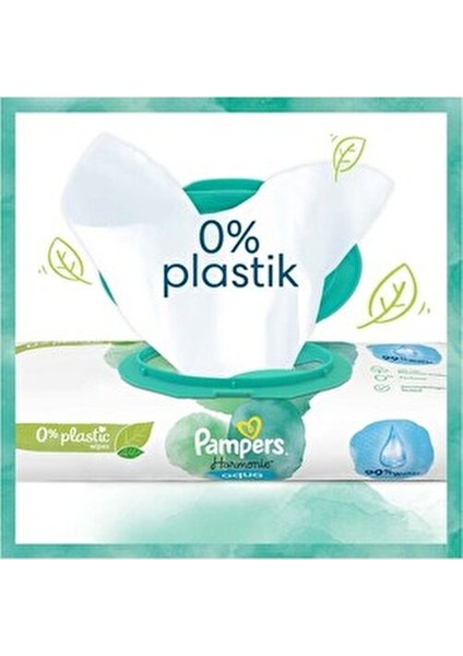 Pampers Aqua Pure Islak Havlu 18 Paket 864 Yaprak Hassas Temizlik 0% Plastik