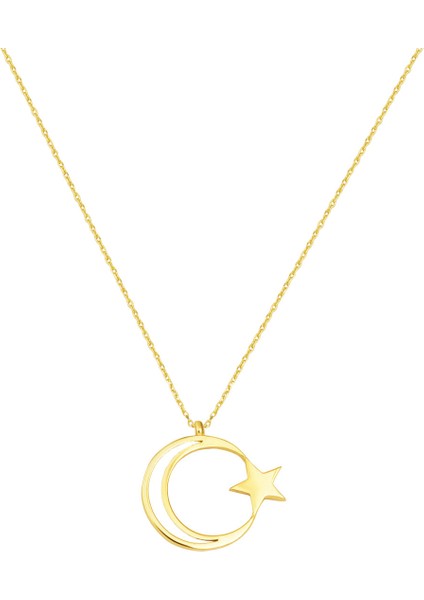 Ayyıldız 14 Ayar Altın Kolye