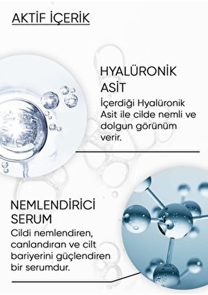 Yoğun Nemlendirici Bakım Serumu (Hyaluronic Acid %2 B5) Tüm Cilt Tipleri Için Hyaluronıc Serum 50ML. fiyatları
