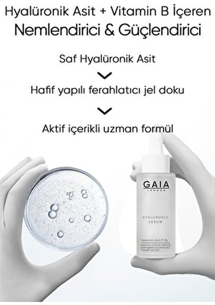 Yoğun Nemlendirici Bakım Serumu (Hyaluronic Acid %2 B5) Tüm Cilt Tipleri Için Hyaluronıc Serum 50ML.
