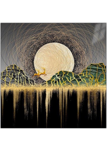 :temperli Cam Kare Tablo, Cam Tablo, Uv Baskı, CTT008