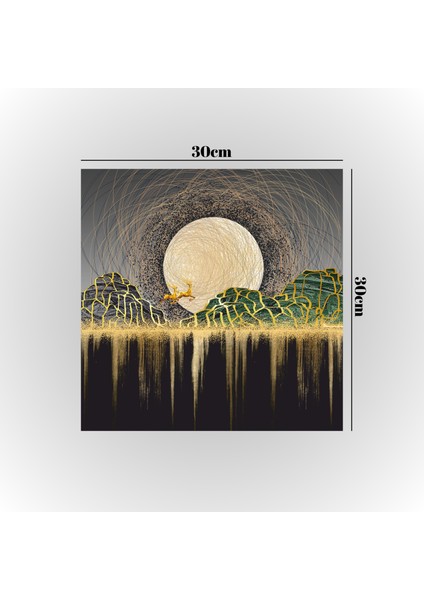 :temperli Cam Kare Tablo, Cam Tablo, Uv Baskı, CTT008