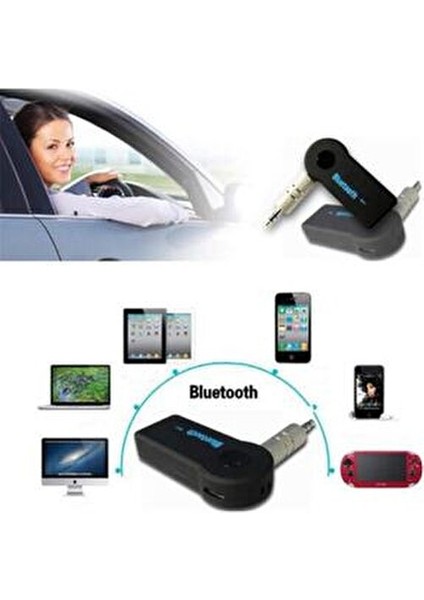 Sony Samsung Htc Lg Iphone Bluetooth Aux Oto Araç Teyp Kiti