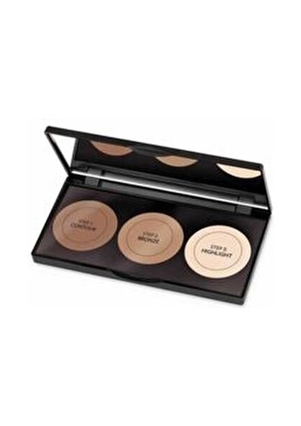 Kontür Kit 3 Renkli Göz Makyajı Paleti 15 gr Mat ve Işıltılı Renk Seçenekleri