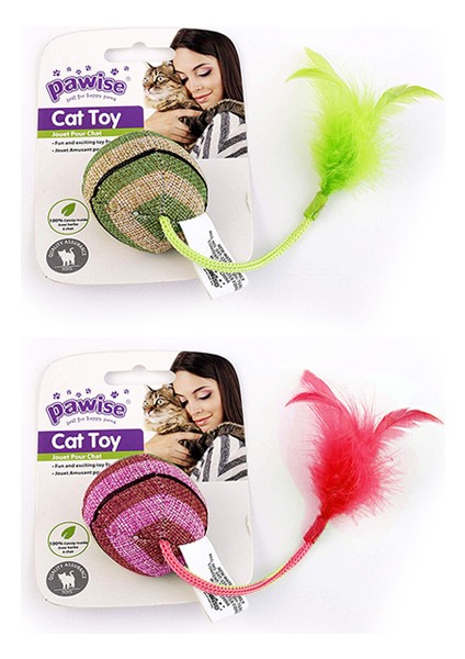 Zengezur Pawise Kedi Oyuncağı Striped Cat Toy-Top