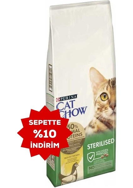 Tavuklu Kısırlaştırılmış Kedi Maması 15KG