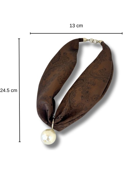 Inci Detaylı Şık Tasarım Kumaş Kolye modelleri