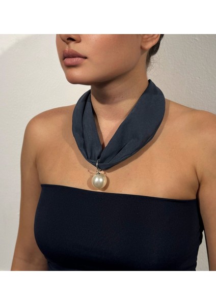 Inci Detaylı Şık Tasarım Kumaş Kolye modelleri