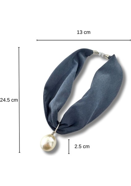 Inci Detaylı Şık Tasarım Kumaş Kolye fırsatları