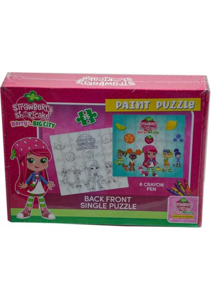 Bfs Nessiworld CK7880 Çilek Kız Boyamalı Puzzle -Utku