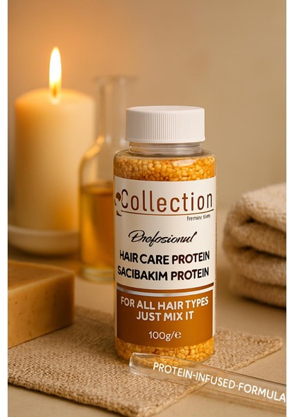 Naturel Saç Bakım Proteini Dökülmelere / Yıpranmalara Karşı Profesyonel Saç Bakımı 100GR.