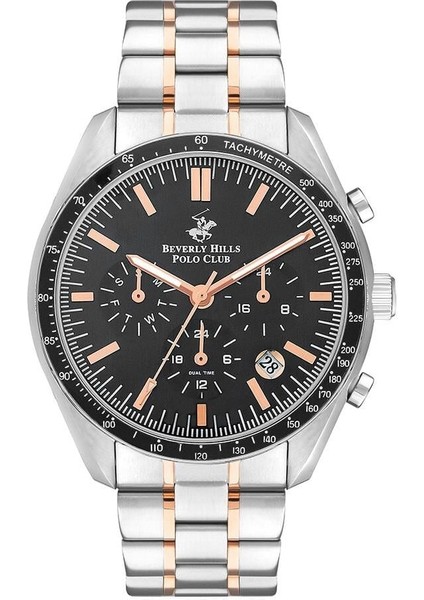 BP3372X.550 Erkek Kol Saati | Takimetre Fonksiyonlu, Çelik Kordon, Safir Cam