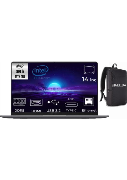 Expertbook P1 I5-13420H P1403CVA-I58512G0D-041 8gb 2tb W11PRO 14" Fullhd Dizüstü Bilgisayar