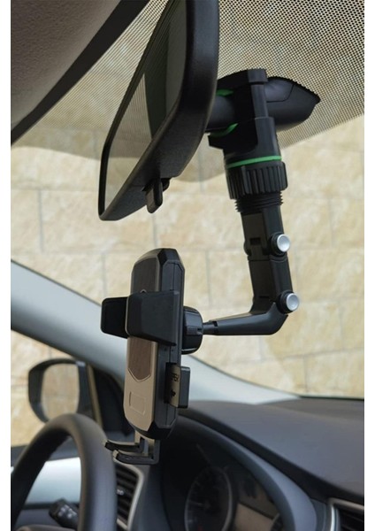 Buffer® Dikiz Aynasına Takılabilen Eklemli Telefon Tutucu Aparat