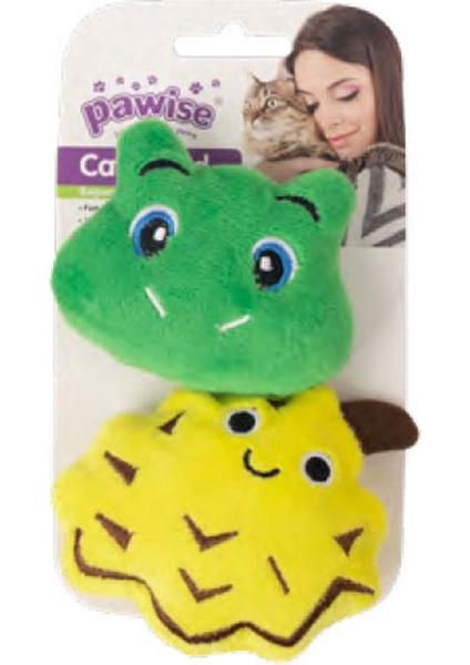 Zengezur Pawise Örgü Kedi Oyuncağı Kurbağa - Ananas