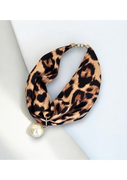 Inci Detaylı Şık Tasarım Kumaş Kolye