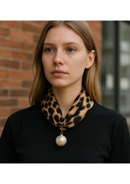 Inci Detaylı Şık Tasarım Kumaş Kolye modelleri