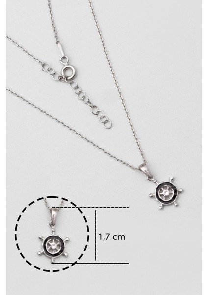 Renkli Dümen 18 Ayar Beyaz Altın Kaplama 33 cm Gümüş Çocuk Kolye modelleri