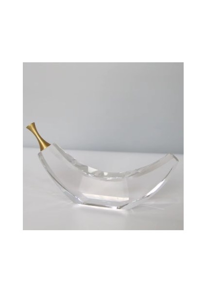 Kristal Muz Dekor Obje