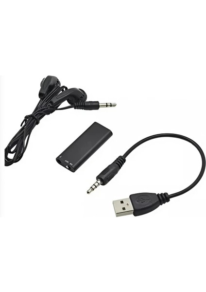 Invıcta Dijital Ses Kayıt Cihazı 48 Saat Kesintisiz Kayıt 16GB Hafıza USB Flash Bellek Mp3 Player Mini Müzik Çalar