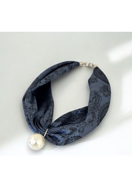 Inci Detaylı Şık Tasarım Kumaş Kolye