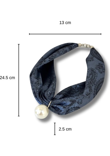 Inci Detaylı Şık Tasarım Kumaş Kolye modelleri