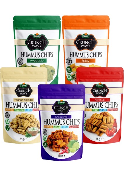 Crunch Wavy Karışık Paket 85 G x 5 Adet