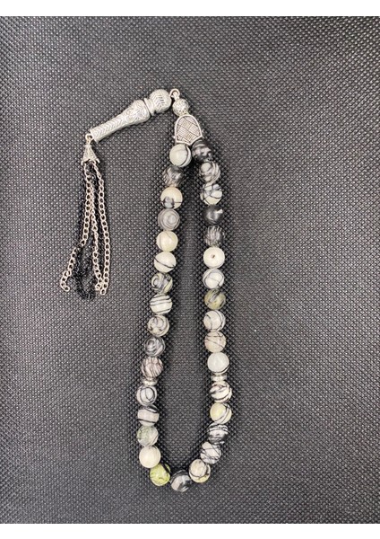 Siyah Beyaz Rodonit Tesbih fiyatları