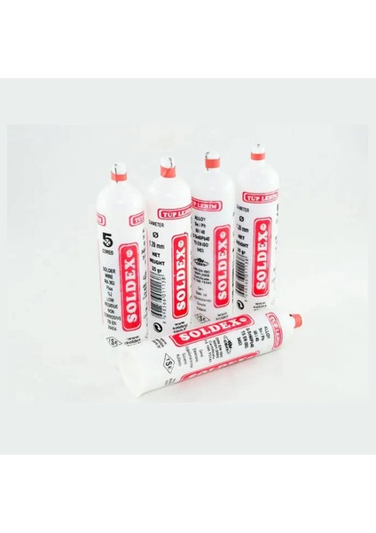 Tüp Lehim 1,2 mm 25 gr - 5 Kanallı, Sn:60 / Pb:40