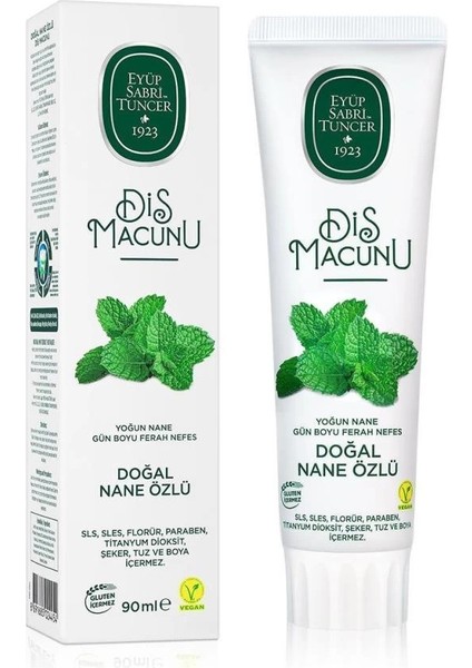 Bfs Eyüp Sabri Tuncer Doğal Diş Macunu 90 gr Nane Özlü
