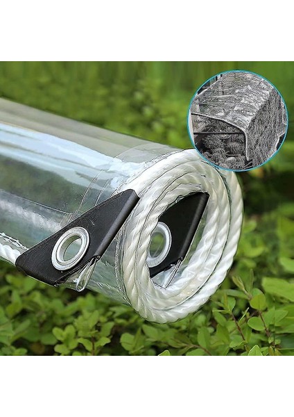 Şeffaf Branda Kış Bahçesi Kamelya Kuş Gözlü 0.80MM Su Geçirmez (Ölçüler Cm'dir) indirimleri