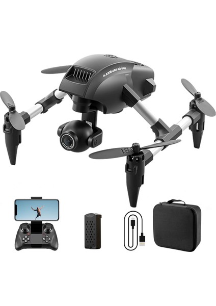 Oyuncak Mini Kameralı Başlangıç Drone Uzaktan Kumandalı Uygulama Kontrollü 720P Takla Atan Drone Tek Batarya Ile 10 Dk Uçuş