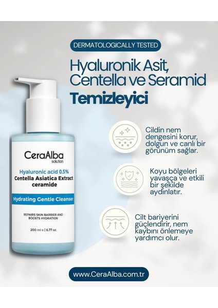 Hyaluronik Asit & Cica Özlü Temizleyici Yüz Yıkama Jeli 200ML fiyatları