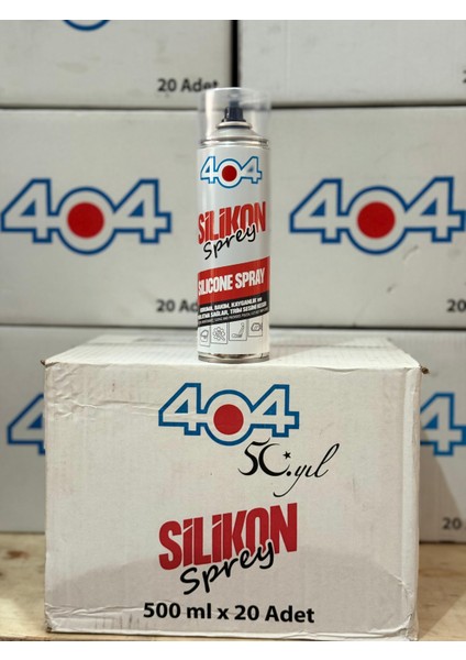 Silikon Sprey 500 ml 1 Kutu(25 Adet)