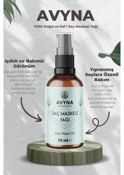 Saç Maskesi Yağı 30 ml – %100 Saf ve Doğal Besleyici Hair Mask Oil (Cam Şişe) modelleri