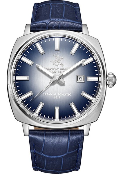 BP3687X.399 Otomatik Erkek Kol Saati | Lacivert Deri Kordon & Gümüş Kasa