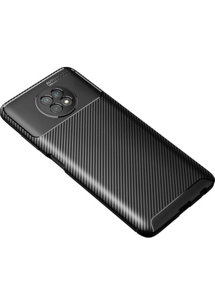 Xiaomi Redmi Note 9 5g Kılıf Auto Focus Karbon Kapak - Siyah fiyatları